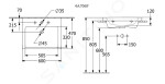 VILLEROY & BOCH - Subway 3.0 Umyvadlo nábytkové 600x470 mm, s přepadem, otvor pro baterii, alpská bílá 4A706G01