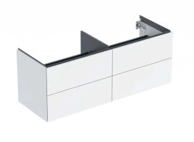 GEBERIT - ONE Umyvadlová skříňka, 133x50x47 cm, 4 zásuvky, lesklá bílá 505.266.00.1