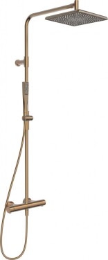 HANSA - Aurelia Sprchový set s termostatem, 25x25 cm, broušený bronz 4719911381