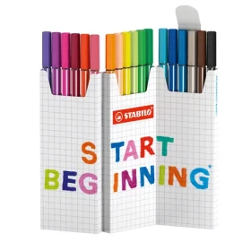STABILO® Pen 68 - 18er Zick-Zack deskset - 18 různých barev (6818/8)