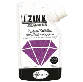 Diamantová barva IZINK Diamond - fialová, 80 ml