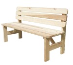 ROJA VIKING zahradní lavice dřevěná PŘÍRODNÍ - 150 cm