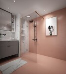 Erga Paris, stabilizační vzpěra pro sprchové zástěny o tloušťce skla 8mm, délka max. 100% 150cm, zlatá matná, ERG-V02-PARIS-BAR-GB