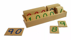 Moyo Montessori Moyo Montessori Velké dřevěné karty s čísly 1-1000