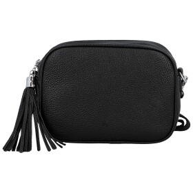 Stylová dámská koženková crossbody kabelka Danika, černá