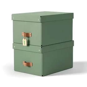 Leitz Puro zelená / Úložný box s víkem / velikost M / karton / 2 ks (61490050)