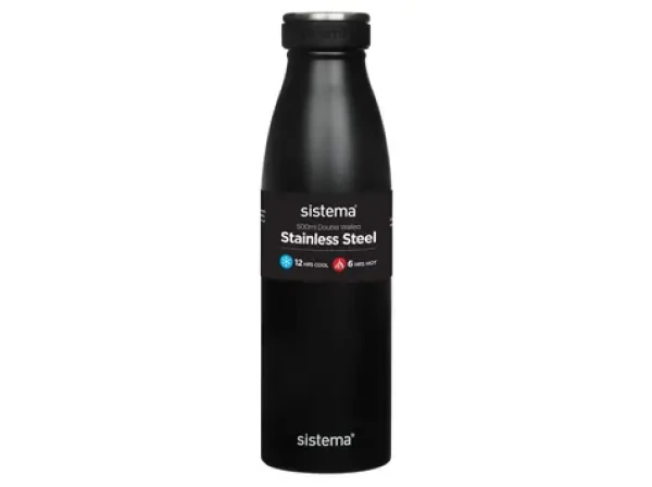 Sistema Hydrate Stainless Steel Termoláhev 500 ml černá (8592001419629)