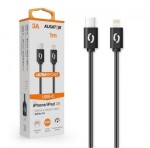 Aligator KALP3AUCLIBK Datový POWER 3A, USB-C/lightning, černý