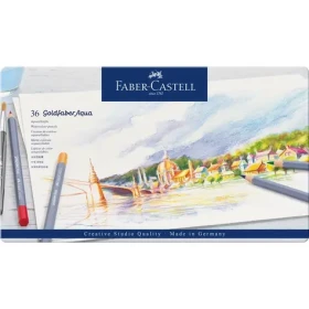 FABER-CASTELL Goldfaber Aqua Pastelka akvarelová - plechová krabička 36 ks (114636)