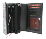 Trendy dámská kožená peněženka Peterson Calista, černá