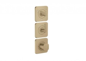 AXOR - Citterio C Termostatická baterie pod omítku, pro 3 spotřebiče, kartáčovaný bronz 49711140
