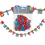 Ootb Girlanda Happy Birthday - 1,55m x 10cm