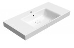 GSI - NUBES keramické umyvadlo 100x50cm, s odkládacími plochami, bílá ExtraGlaze 9651111