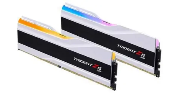 G.Skill Trident Z5 RGB White 64GB (2x 32GB) 6000MHz / DDR5 / CL28 / DIMM / 1.1V / Non-ECC / Unbuffered / XMP 3.0 (F5-6000J2836G32GX2-TZ5RW)