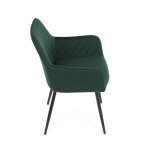 Jídelní židle, zelená, sametová látka, DCH-215 GRN4