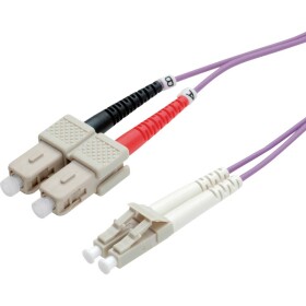 Value 21.99.8760 optické vlákno optické vlákno kabel [1x zástrčka LC - 1x zástrčka SC] 50/125 µ Multimode OM4 0.50 m