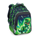 Bagmaster LUMI 25 C školní batoh – dinosaurus Zelená 23 l 230341
