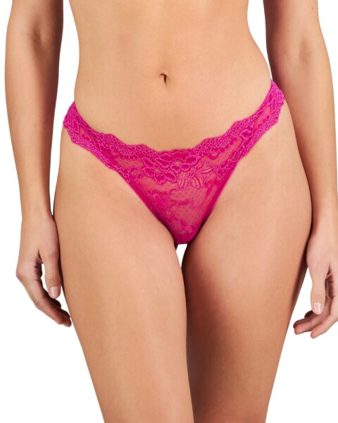 Dámská krajková tanga Pleasure State P37-4053F růžová