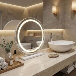 REA - Zrcadlo LED MAKE-UP White 40 cm HOM-12019
