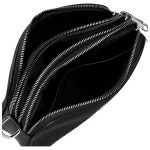 Trendy dámská koženková crossbody kabelka Teressa, černá