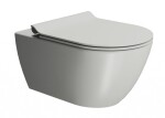 GSI - PURA závěsná WC mísa, Swirlflush, 36x55cm, cenere dual-mat 881517