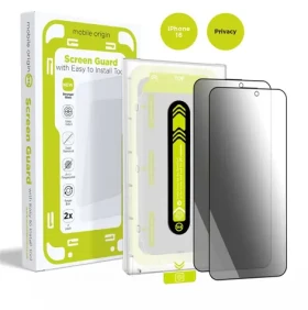 Mobile Origin Screen Guard Privacy ochranné sklo pro Apple iPhone 16 s aplikátorem / 2 ks (SGA-FP-i16-2pk)