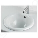 DURAVIT - Architec Umyvadlo, průměr 335 mm, s přepadem, bez otvoru pro baterii, bílá 0473340031