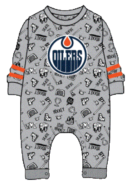 Outerstuff Dětské body Edmonton Oilers NHL Gifted Player Ls Coverall Velikost: Batole 6-9 Měsíců