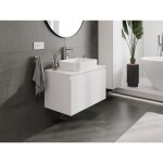 MEXEN/S - Orio koupelnová skříňka pod umyvadlo 80 cm s deskou, 1 šuplík, bílá mat 91A10-08047-1-BFC01