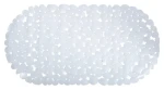 MSV Protiskluzová podložka do vany GALETS bílá / PVC / 35 x 68 cm