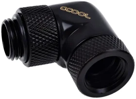 Alphacool Eiszapfen 90° černá / Úhlový adaptér / G1/4 / otočné kování (17260)