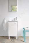 DURAVIT - ME by Starck Umývátko nábytkové 430x300 mm, s přepadem, s otvorem pro baterii, WonderGliss, bílá 07234300001