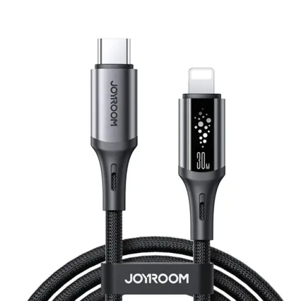 Joyroom S-A60 StarTalk Nabíjecí kabel USB-C (M) - Lightning (M) 30W 1.2m černá (6956116762346)
