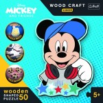 Puzzle Wood Craft Junior Ve světě Mickeh - Trefl