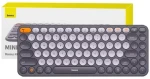 Baseus K01A šedá / Bezdrátová klávesnice / USB 2.4GHz + BT / 2x AAA (B00955503833-00)