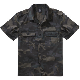 Brandit Košile US Shirt Shortsleeve darkcamo 7XL