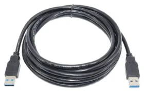 PremiumCord USB 3.0 kabel A-A černá / Datový kabel / 9pin / 1 m / Super-speed 5 Gbps (ku3aa1bk)