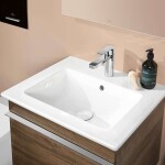 VILLEROY & BOCH - Venticello Umyvadlo 60x50 cm, s přepadem, otvor pro baterii, CeramicPlus, alpská bílá 412460R1