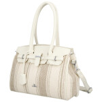 Stylová dámská koženková kabelka do ruky Irma, béžová