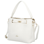 Luxusní dámská koženková kabelka do ruky Candice, bílá