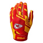 Dětské rukavice Kansas City Chiefs NFL Wilson Youth Stretch-Fit Receiver