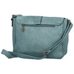 Stylová dámská koženková crossbody kabelka Arjona, džínově modrá