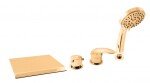 RAV Slezák - DUNAJ - Vanová baterie 4-otvorová, vodopád, Zlatá - lesklá, 1/2" D474.5PZ
