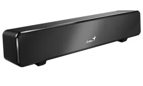 GENIUS USB SoundBar 100 / soundbar reproduktor / drátový / 6W / USB / 3.5 jack / černá (31730024400)