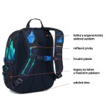 Studentský batoh Azure Splash Topgal VIKI 26045