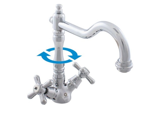 RAV Slezák - MORAVA RETRO - Dřezová baterie, Chrom, 3,8" MK120.0/8