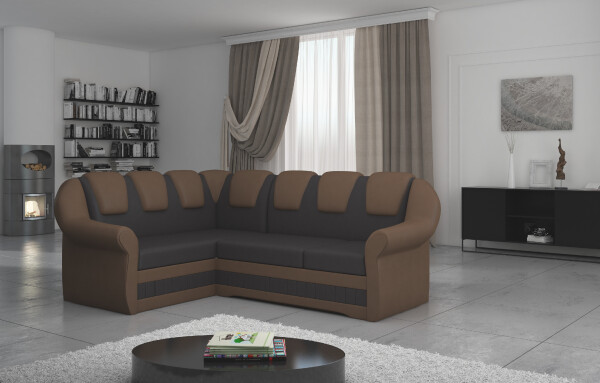 Sedací souprava Lord II Provedení: Levá varianta, látka: Soft 66 dark brown/ Soft 15