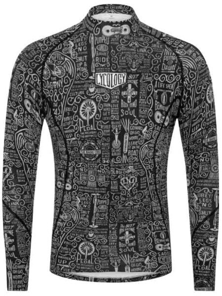 Funkční spodní vrstva CYCOLOGY Wisdom Black, pánské (Motiv Wisdom Black, velikost XXL)