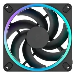 Fractal Design Momentum 14 RGB černá / Univerzální ventilátor / 140 mm / 350–1800 RPM / 28 dB / ARGB / 4-pin PWM (FD-F-MR1-1401)