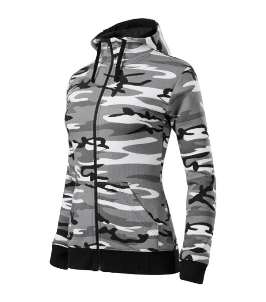 Camo Zipper mikina dámská camouflage gray M